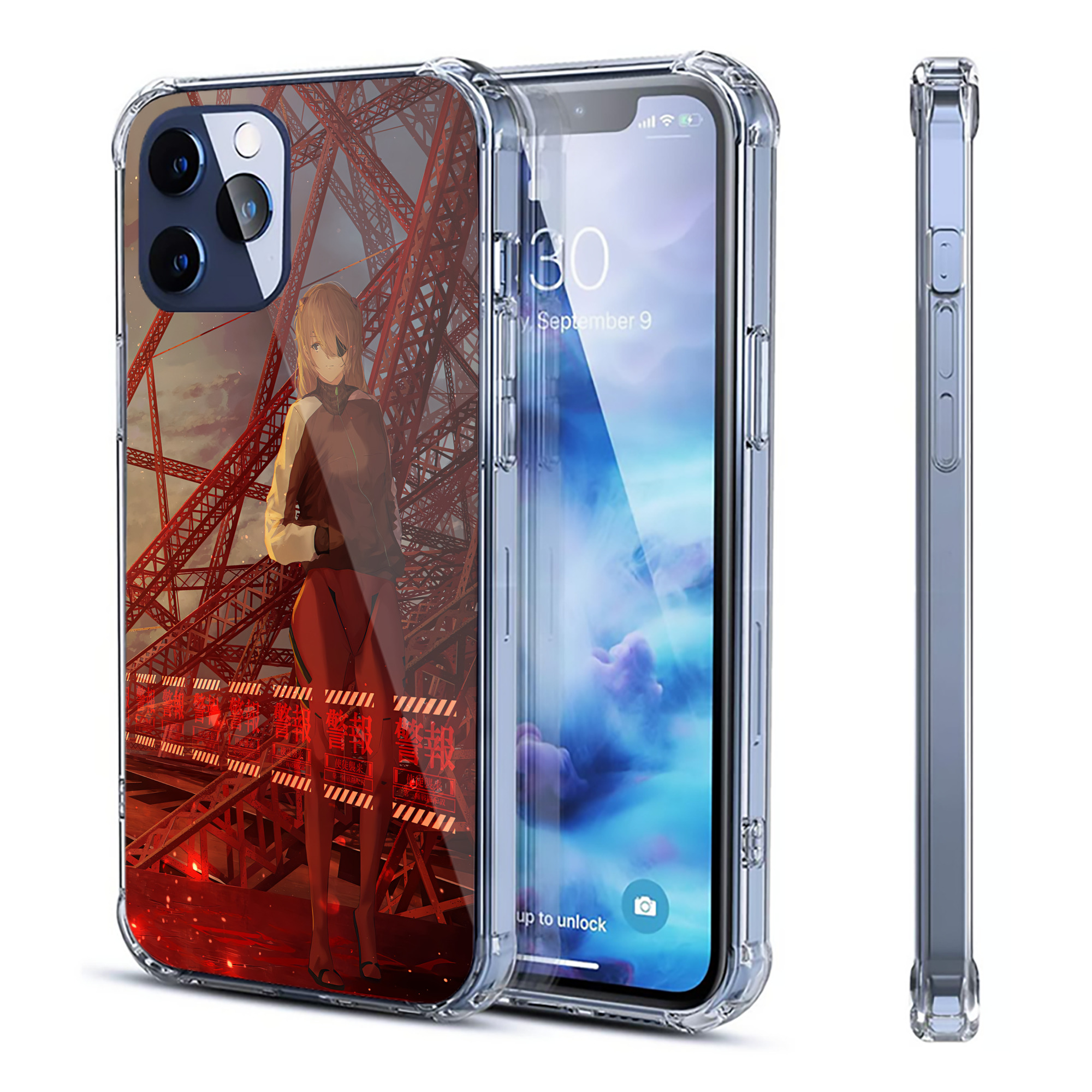 （画像用） EVA 新世紀エヴァンゲリオン 【iPhone 12シリーズ対応】透明スマホケース（クリアソフトケース）